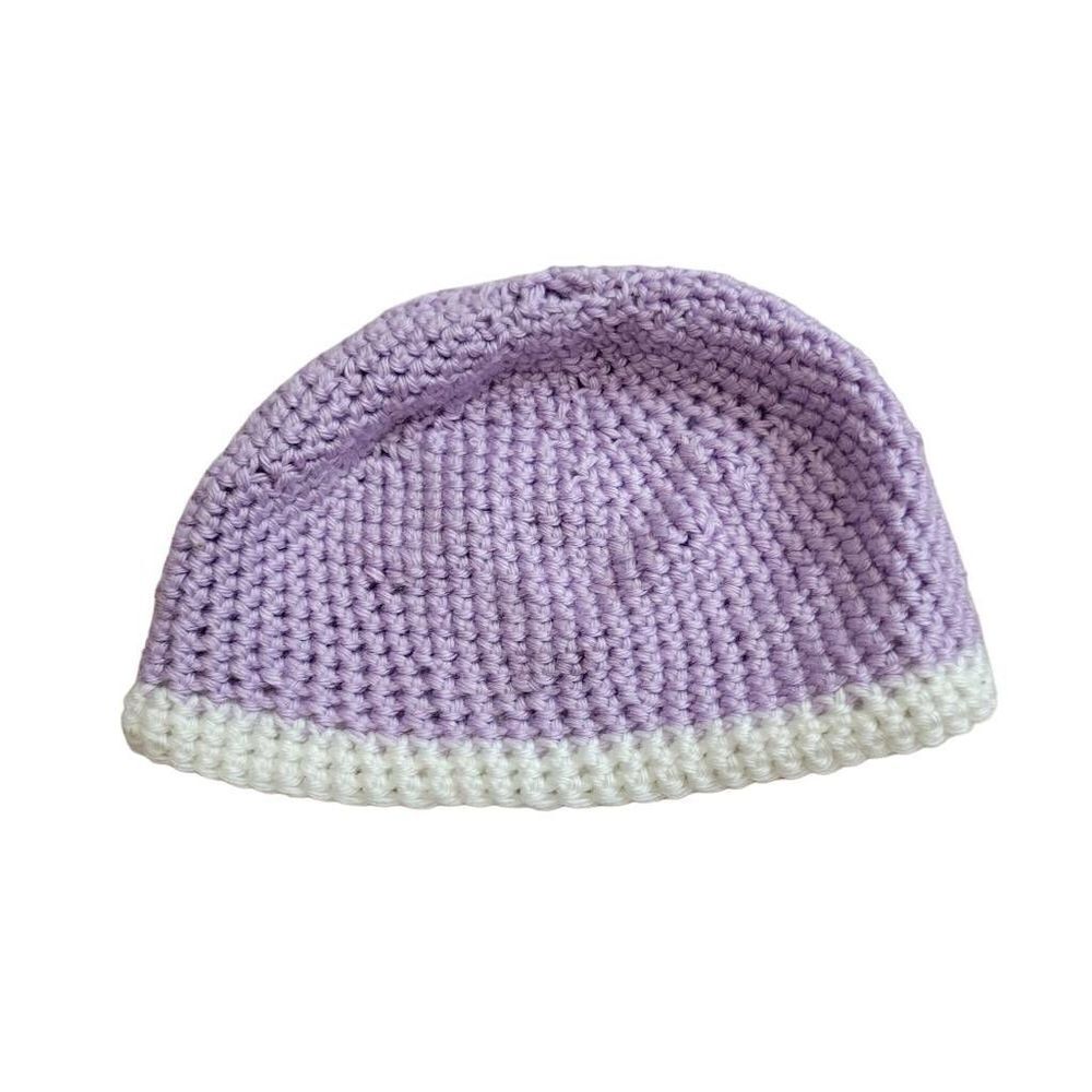 Child lavender crochet hat